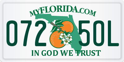 FL license plate 0725OL