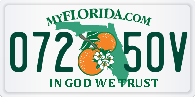 FL license plate 0725OV