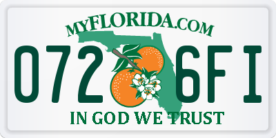 FL license plate 0726FI