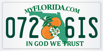 FL license plate 0726IS