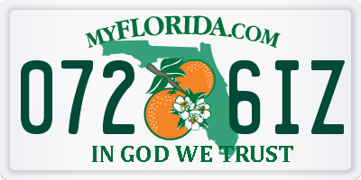 FL license plate 0726IZ