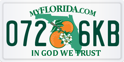 FL license plate 0726KB