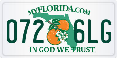 FL license plate 0726LG