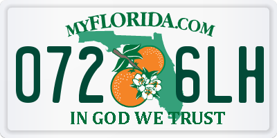 FL license plate 0726LH
