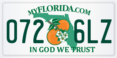 FL license plate 0726LZ