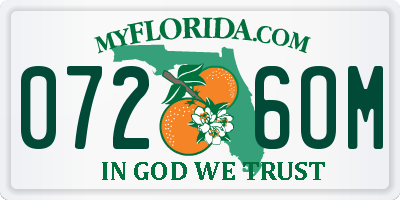 FL license plate 0726OM