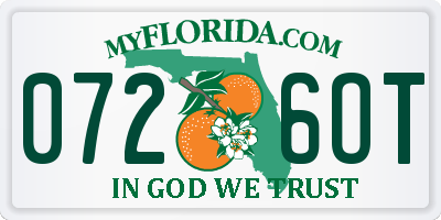 FL license plate 0726OT
