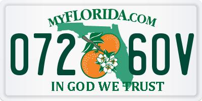 FL license plate 0726OV