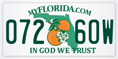 FL license plate 0726OW