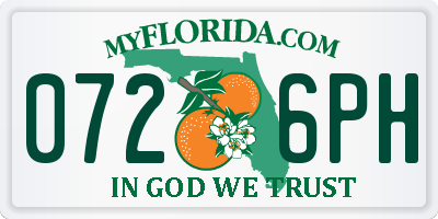 FL license plate 0726PH