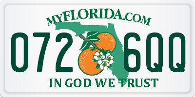 FL license plate 0726QQ