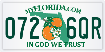 FL license plate 0726QR