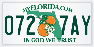 FL license plate 0727AY