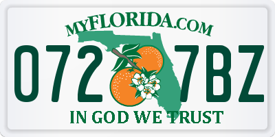FL license plate 0727BZ