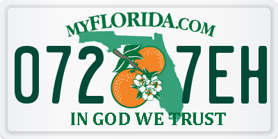 FL license plate 0727EH