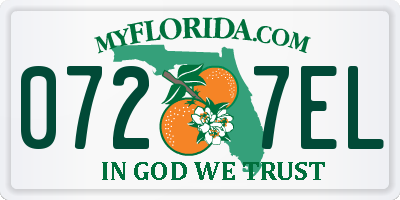 FL license plate 0727EL