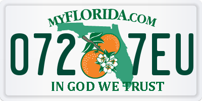 FL license plate 0727EU