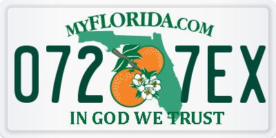FL license plate 0727EX