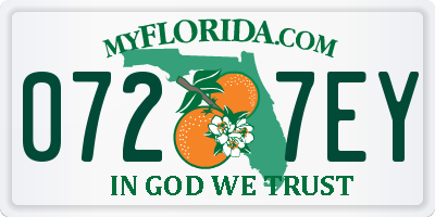FL license plate 0727EY