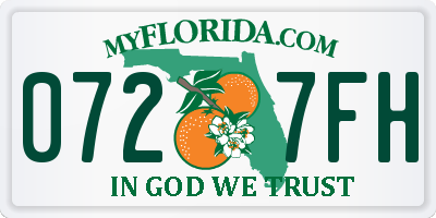 FL license plate 0727FH
