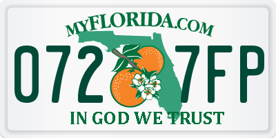 FL license plate 0727FP