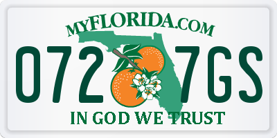 FL license plate 0727GS