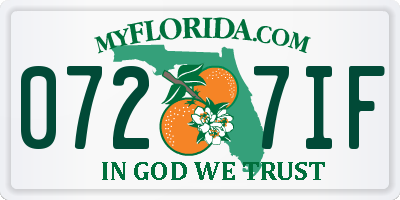 FL license plate 0727IF
