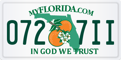 FL license plate 0727II