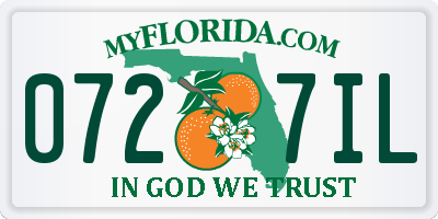 FL license plate 0727IL