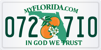 FL license plate 0727IO