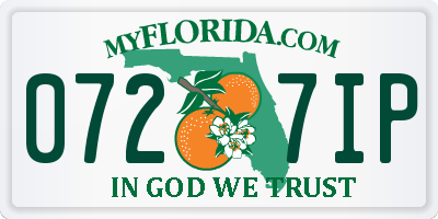 FL license plate 0727IP
