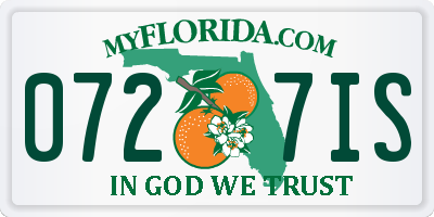 FL license plate 0727IS
