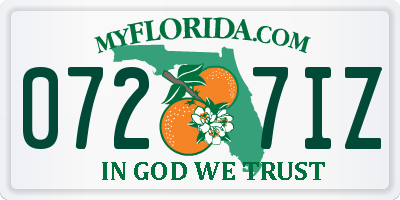 FL license plate 0727IZ