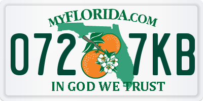 FL license plate 0727KB