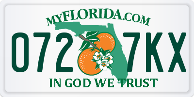 FL license plate 0727KX