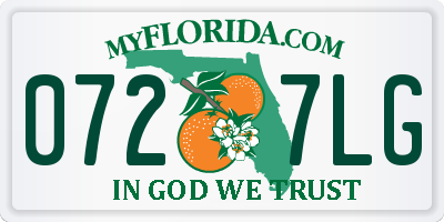FL license plate 0727LG
