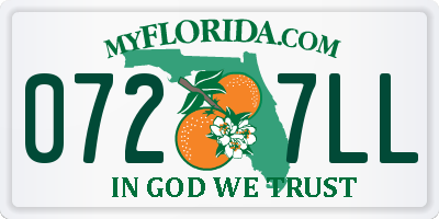 FL license plate 0727LL