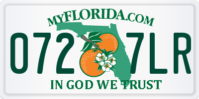 FL license plate 0727LR