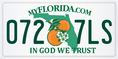 FL license plate 0727LS