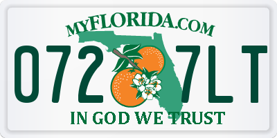FL license plate 0727LT