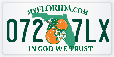 FL license plate 0727LX