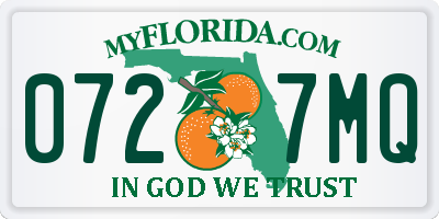 FL license plate 0727MQ