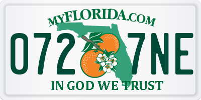 FL license plate 0727NE