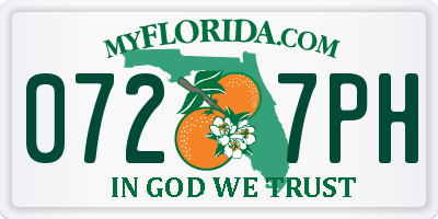 FL license plate 0727PH