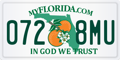 FL license plate 0728MU