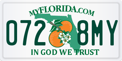 FL license plate 0728MY