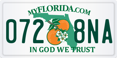 FL license plate 0728NA
