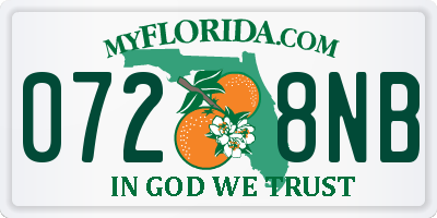 FL license plate 0728NB
