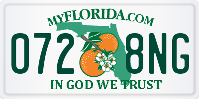 FL license plate 0728NG