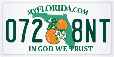 FL license plate 0728NT